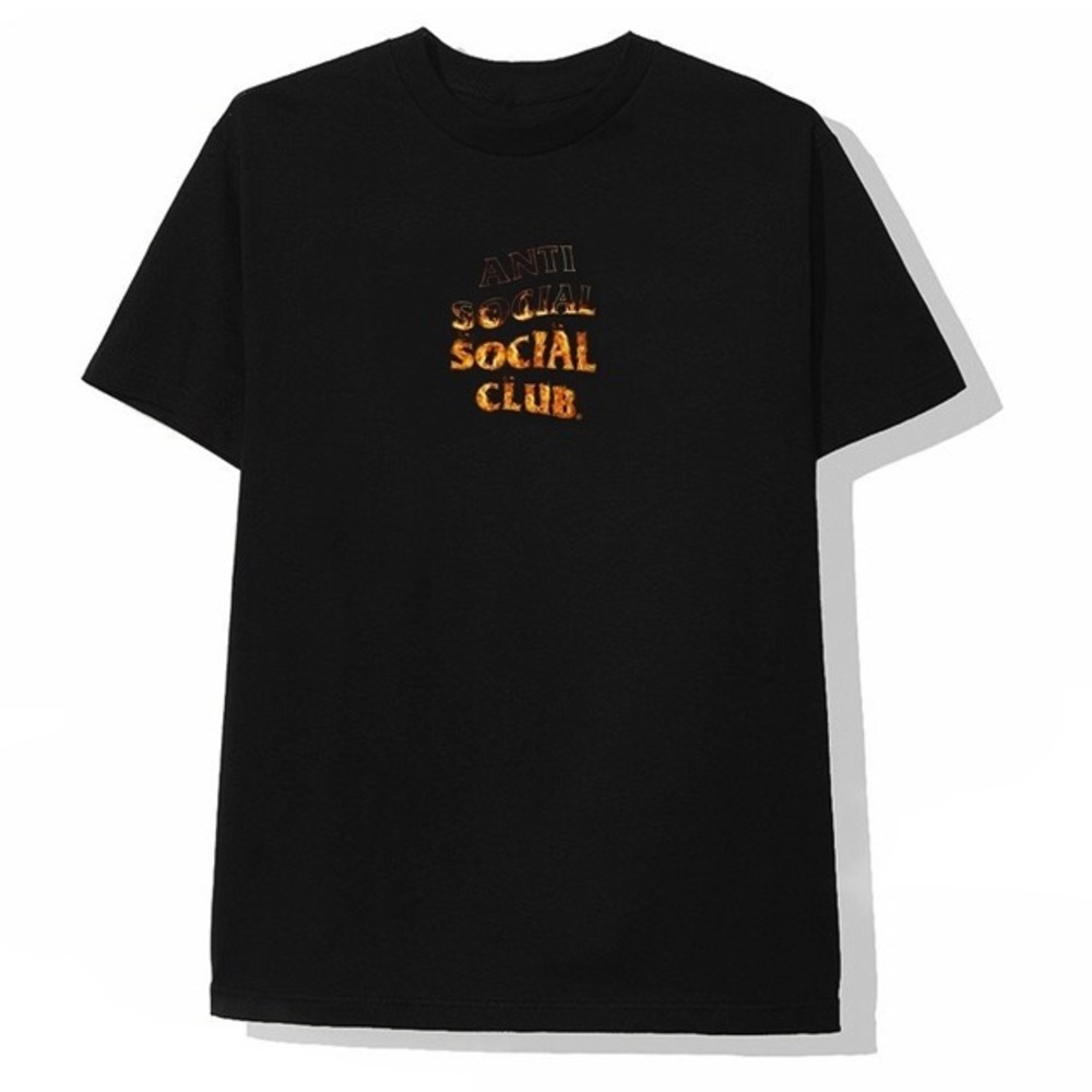 ANTI SOCIAL SOCIAL CLUB A FIRE INSIDE FLAME T-SHIRT / SIZE LARGE